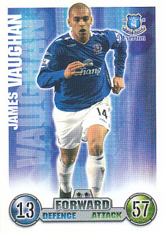 James Vaughan Everton 2007/08 Topps Match Attax Update #31